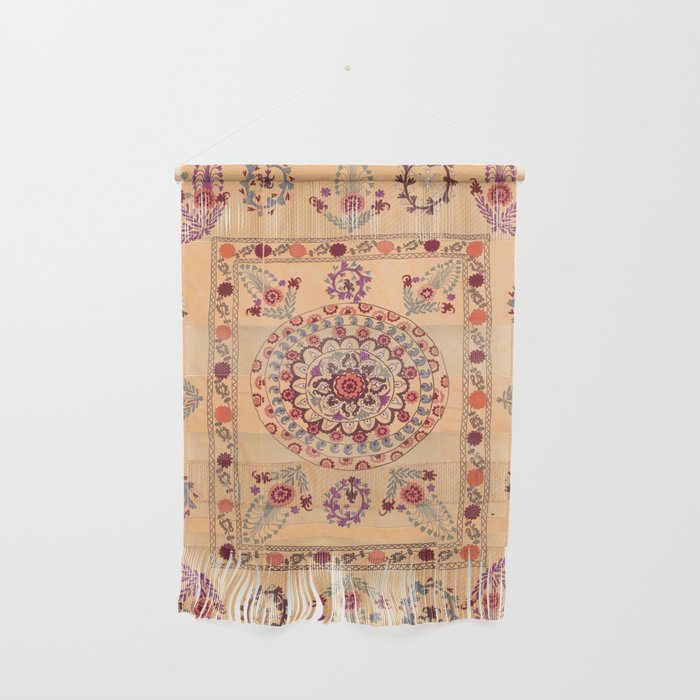 Samarkand Suzani  Antique Uzbekistan Rug Print Wall Hanging Gallery Image 1