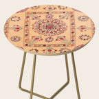 Samarkand Suzani  Antique Uzbekistan Rug Print Side Table Gallery Image 2