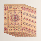 Samarkand Suzani  Antique Uzbekistan Rug Print Wrapping Paper Gallery Image 3