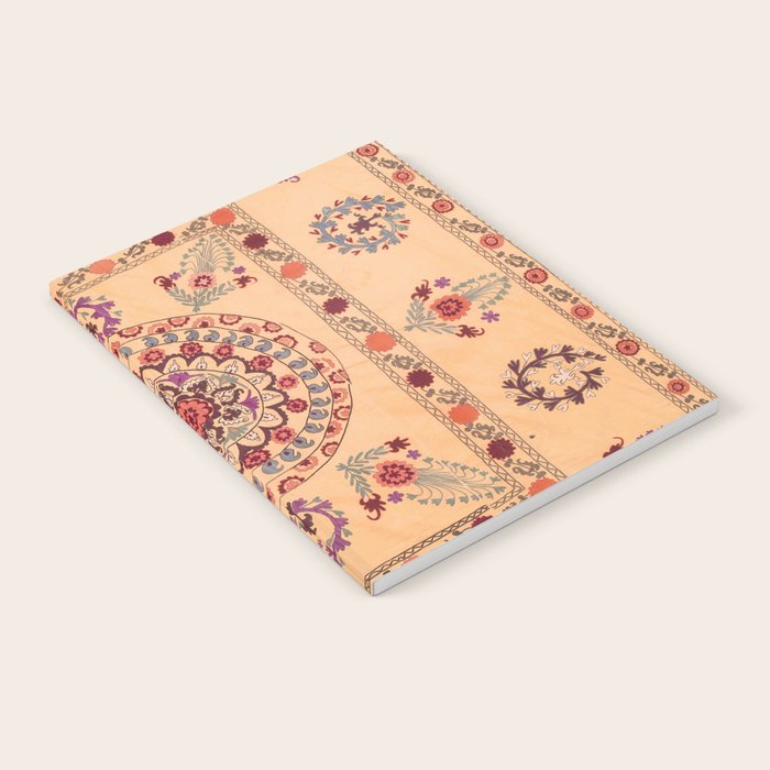 Samarkand Suzani  Antique Uzbekistan Rug Print Notebook Gallery Image 2