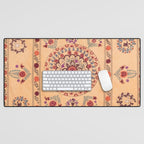 Samarkand Suzani  Antique Uzbekistan Rug Print Desk Mat Gallery Image 1