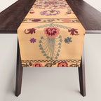 Samarkand Suzani  Antique Uzbekistan Rug Print Table Runner Gallery Image 1