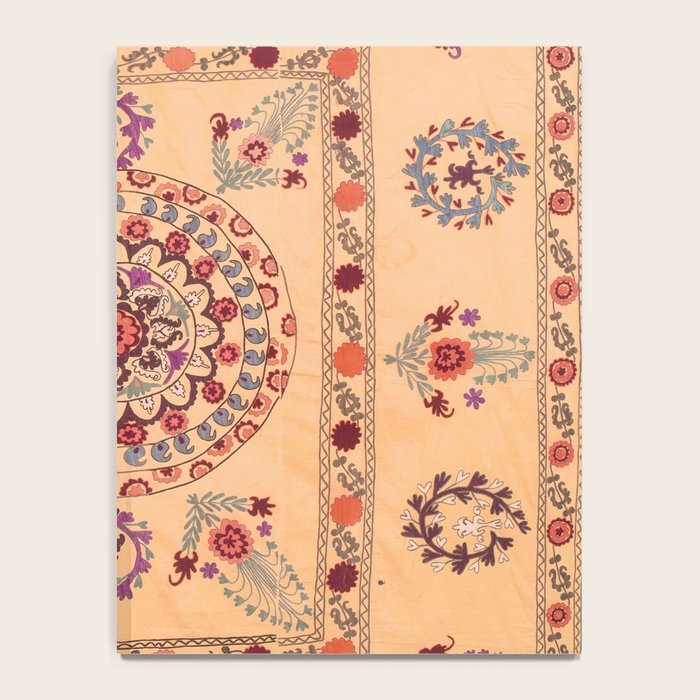 Samarkand Suzani  Antique Uzbekistan Rug Print Notebook Gallery Image 4