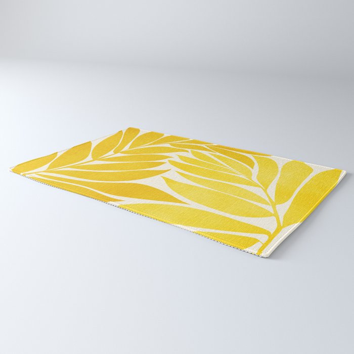 Mid Mod Vines in Yellow Rug Gallery Image 3