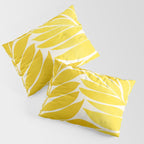 Mid Mod Vines in Yellow Pillow Sham Gallery Image 3