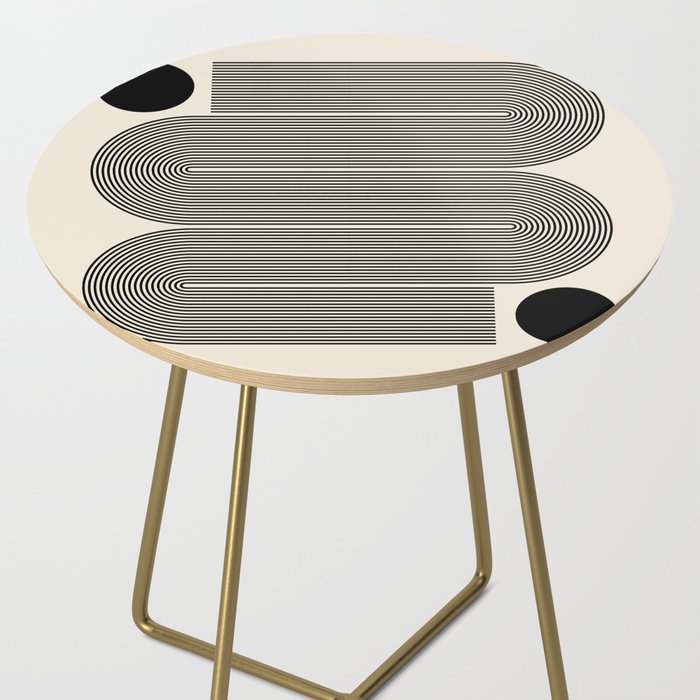 Abstraction_LINE_BLACK_DOT_VISUAL_ART_Minimlism_001A Side Table Gallery Image 2