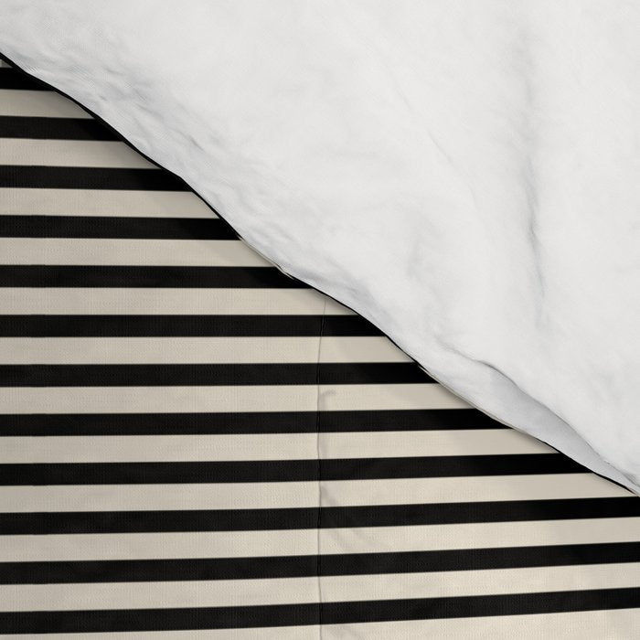 Abstraction_LINE_BLACK_DOT_VISUAL_ART_Minimlism_001A Comforter Gallery Image 4