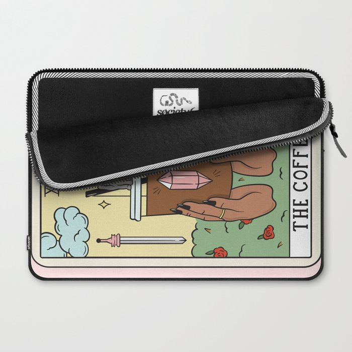 COFFEE READING UPDATED (DARK) Laptop Sleeve Gallery Image 2