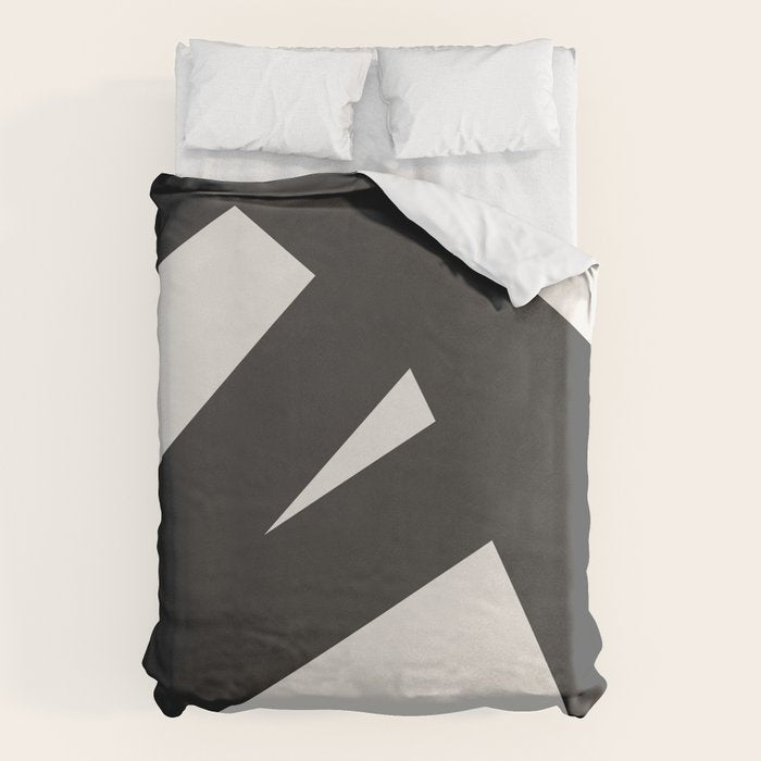 Neutral Abstract 1B Duvet Cover Gallery Image 1