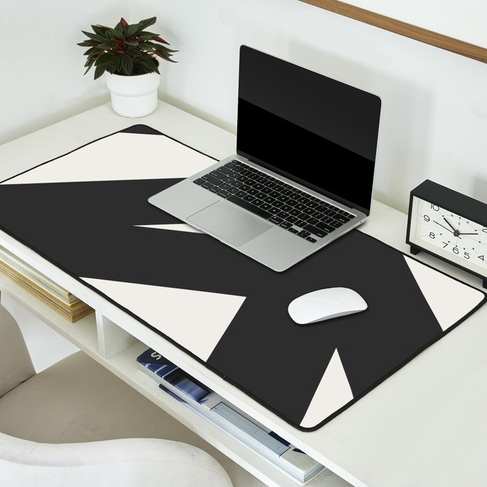 Neutral Abstract 1B Desk Mat Gallery Image 2