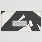 Neutral Abstract 1B Desk Mat Gallery Image 1