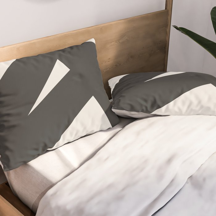 Neutral Abstract 1B Pillow Sham Gallery Image 2