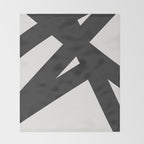 Neutral Abstract 1B Throw Blanket Gallery Image 2