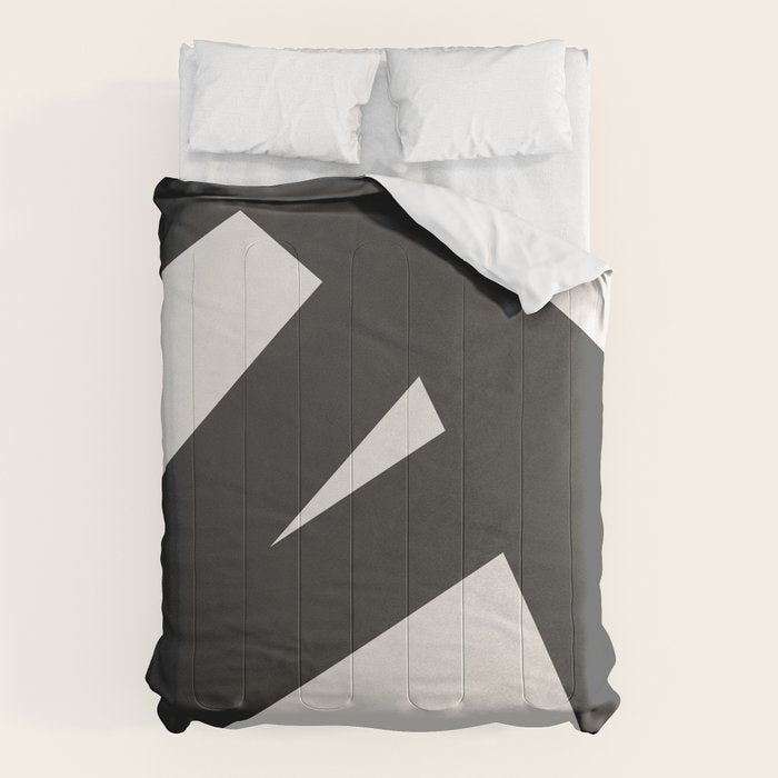 Neutral Abstract 1B Comforter Gallery Image 6