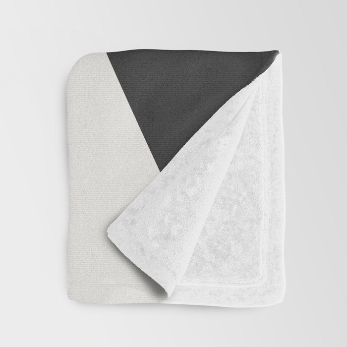 Neutral Abstract 1B Throw Blanket Gallery Image 3