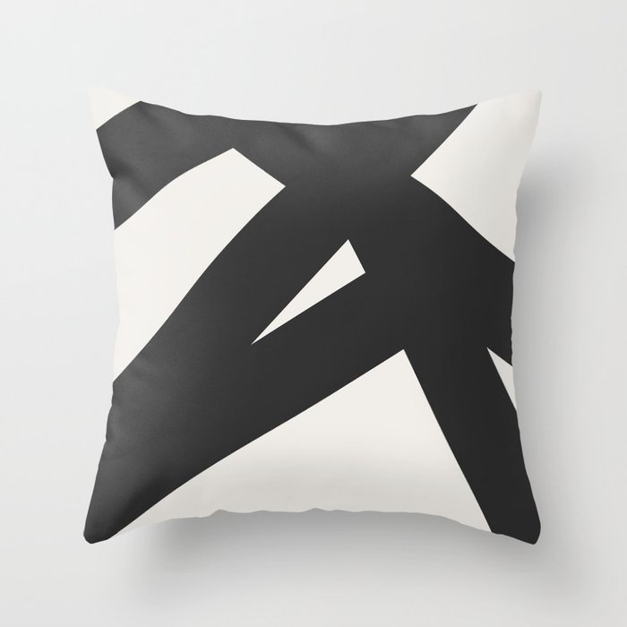 Neutral Abstract 1B Throw Pillow Gallery Image 6