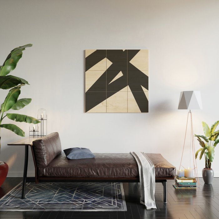 Neutral Abstract 1B Wood Wall Art Gallery Image 2