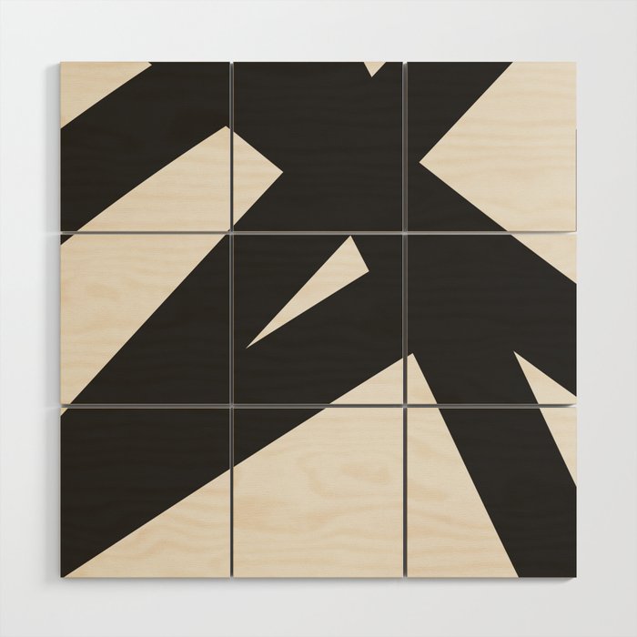 Neutral Abstract 1B Wood Wall Art Gallery Image 1