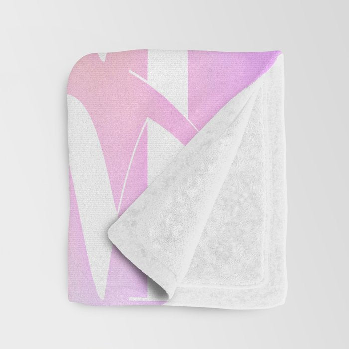 Day Dream on Pink pastel gradient Throw Blanket Gallery Image 3