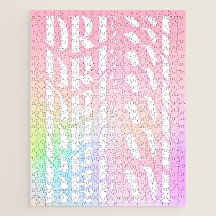 Day Dream on Pink pastel gradient Jigsaw Puzzle Gallery Image 1