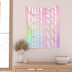 Day Dream on Pink pastel gradient Wall Tapestry Gallery Image 2