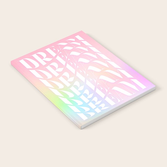Day Dream on Pink pastel gradient Notebook Gallery Image 1