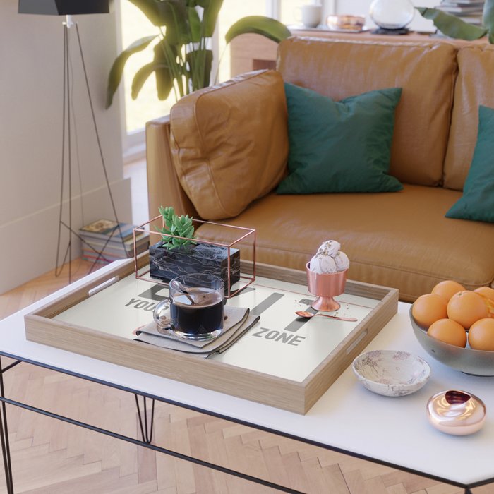 Exit Your Comfort Zone - Retro Inspirational  Serving Tray Gallery Image 2