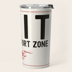 Exit Your Comfort Zone - Retro Inspirational  Travel Mug Gallery Image 2