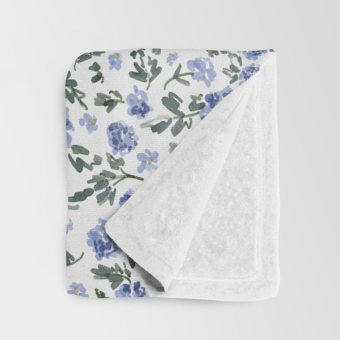 English Countryside Hydrangeas Throw Blanket Gallery Image 3