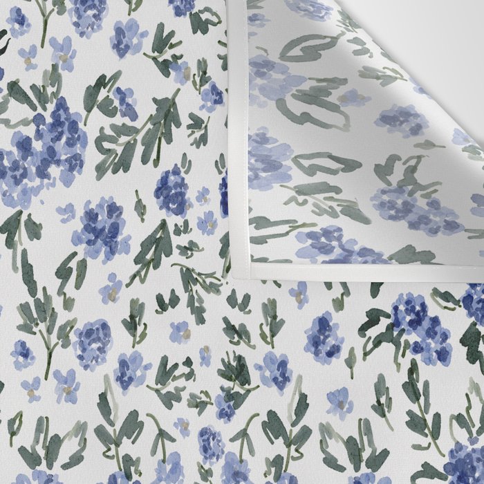 English Countryside Hydrangeas Wall Tapestry Gallery Image 3