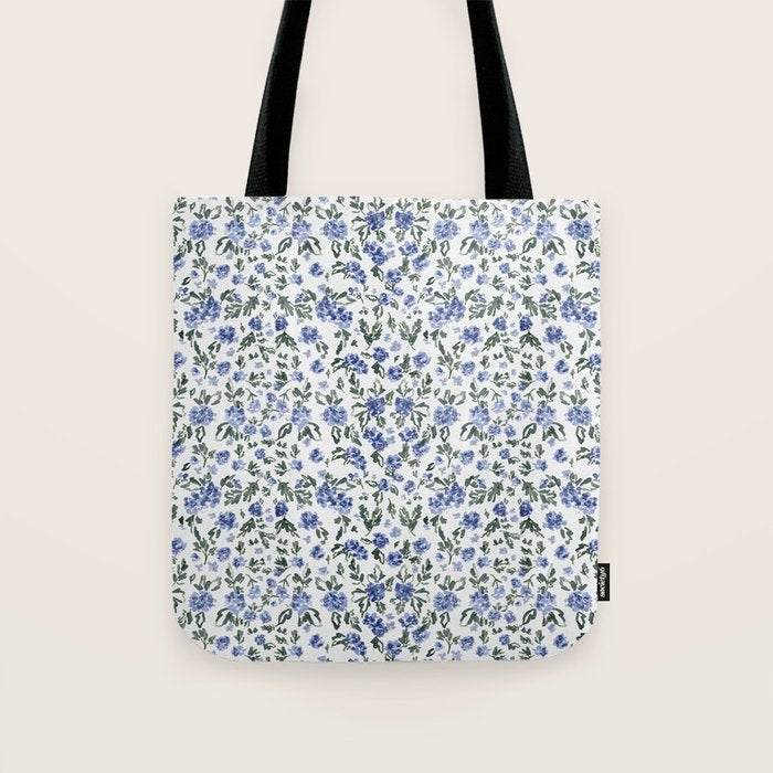 English Countryside Hydrangeas Tote Bag Gallery Image 1