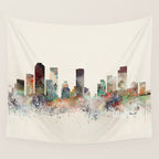 denver colorado skyline Wall Tapestry Gallery Image 4