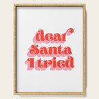 Dear Santa I tried Serving Tray Gallery Image 1