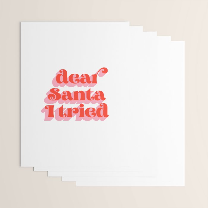 Dear Santa I tried Wrapping Paper Gallery Image 3