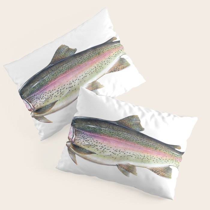 Rainbow Trout Pillow Sham Gallery Image 3