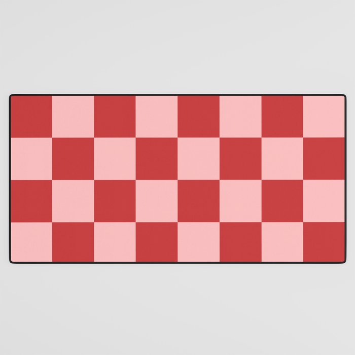 Checkered (Strawberry) Desk Mat Gallery Image 3