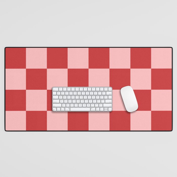 Checkered (Strawberry) Desk Mat Gallery Image 1