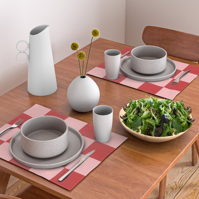 Checkered (Strawberry) Placemat Gallery Image 2