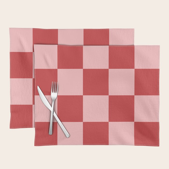 Checkered (Strawberry) Placemat Gallery Image 1