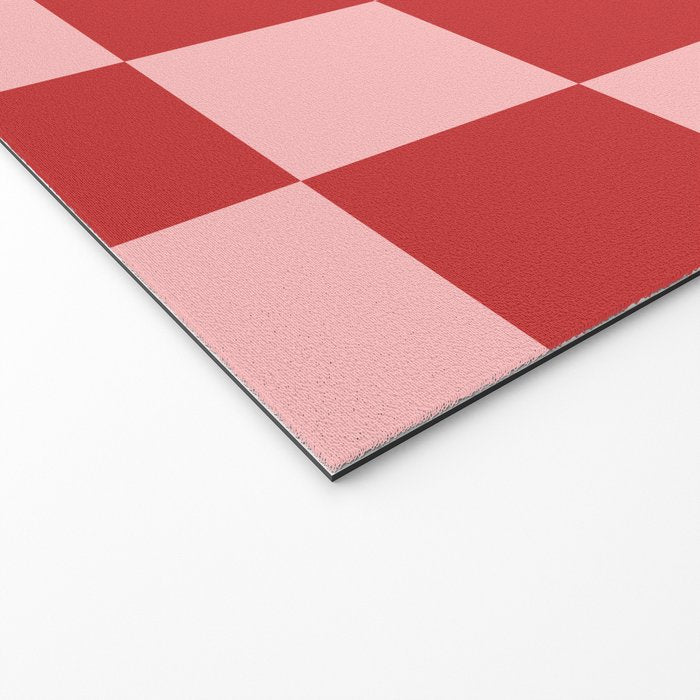 Checkered (Strawberry) Welcome Mat Gallery Image 2