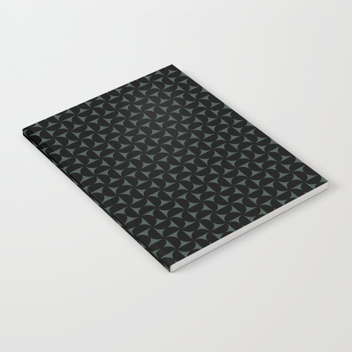 Bauhaus Mid Century Modern Geometric Pattern VI Notebook Gallery Image 1