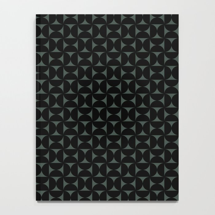 Bauhaus Mid Century Modern Geometric Pattern VI Notebook Gallery Image 4