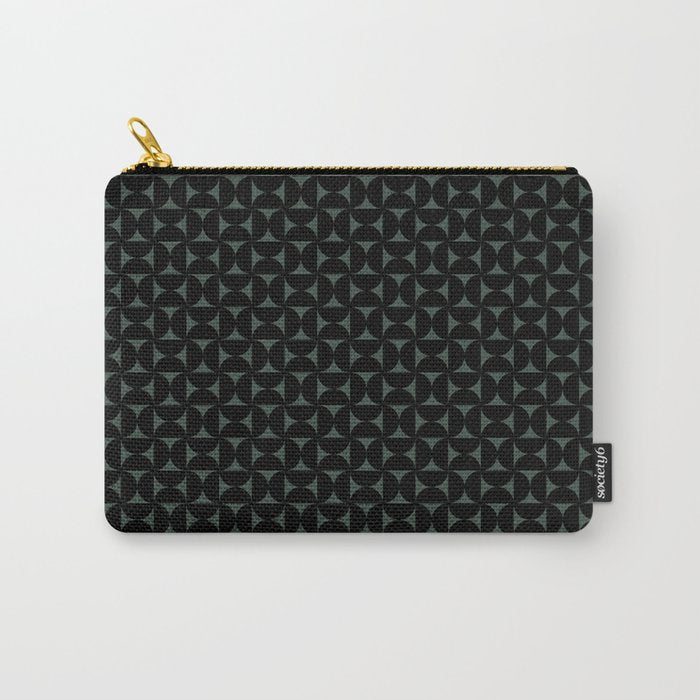 Bauhaus Mid Century Modern Geometric Pattern VI Carry All Pouch Gallery Image 1