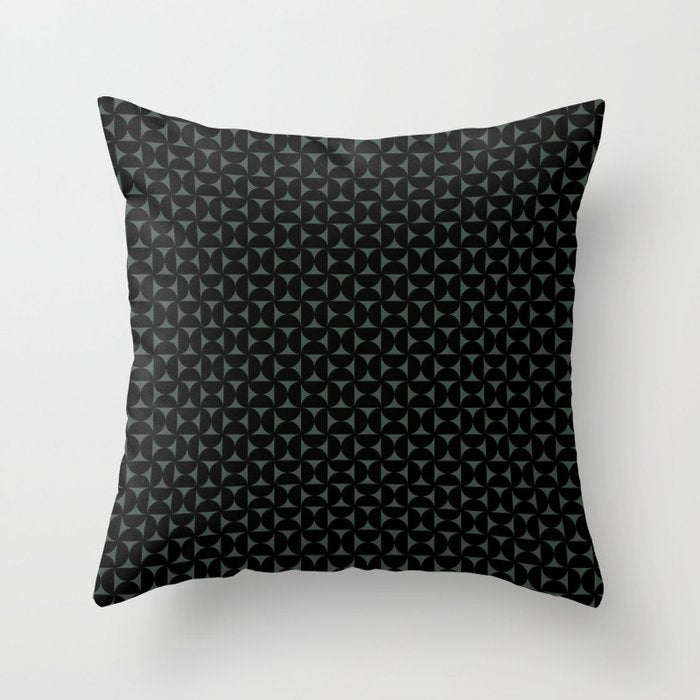 Bauhaus Mid Century Modern Geometric Pattern VI Throw Pillow Gallery Image 6