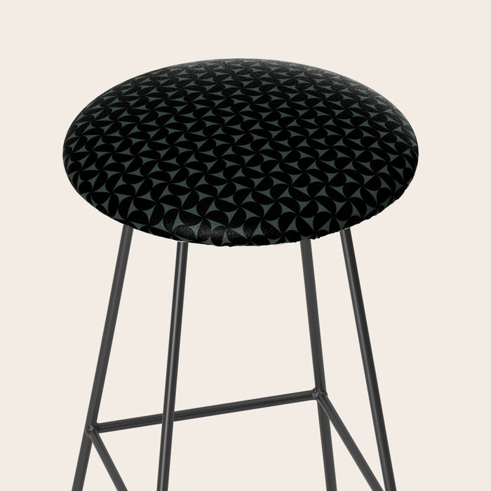 Bauhaus Mid Century Modern Geometric Pattern VI Stool Gallery Image 2