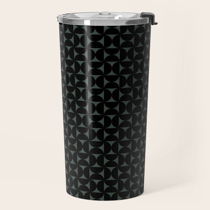 Bauhaus Mid Century Modern Geometric Pattern VI Travel Mug Gallery Image 2