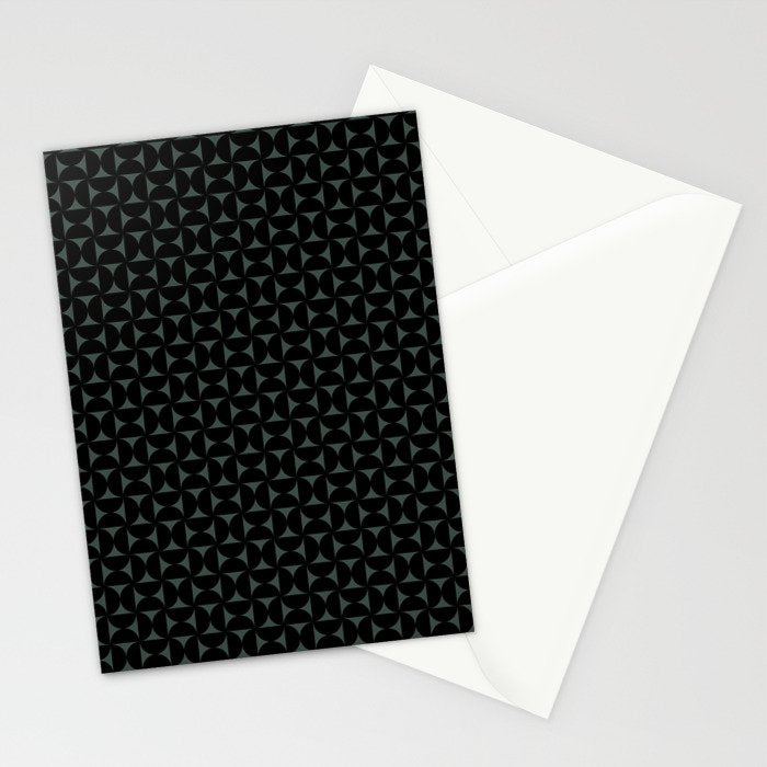 Bauhaus Mid Century Modern Geometric Pattern VI Stationery Card Gallery Image 2