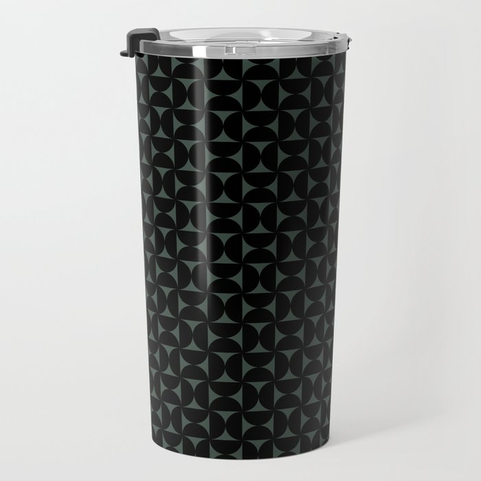 Bauhaus Mid Century Modern Geometric Pattern VI Travel Mug Gallery Image 3