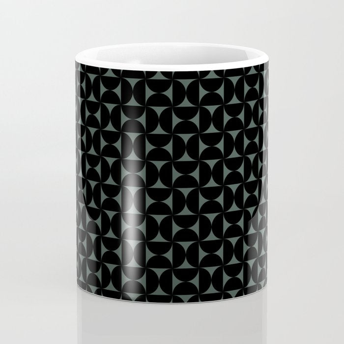 Bauhaus Mid Century Modern Geometric Pattern VI Coffee Mug Gallery Image 4