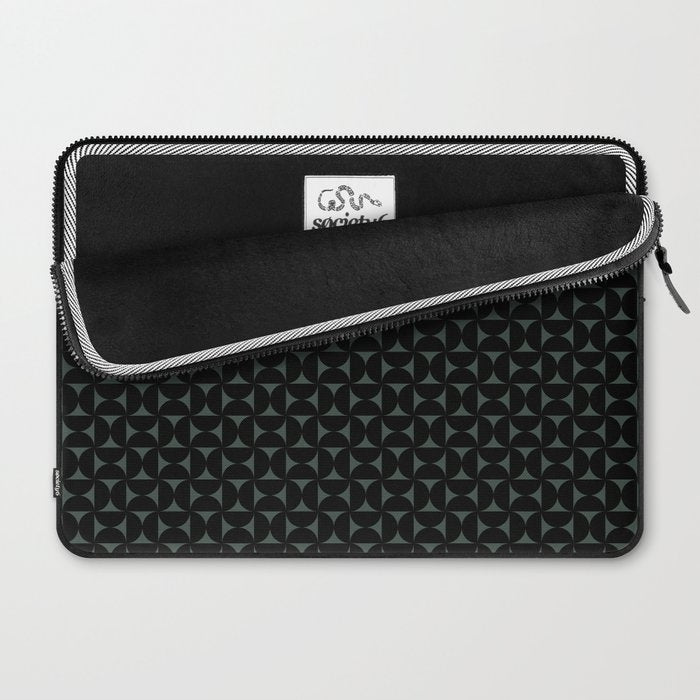 Bauhaus Mid Century Modern Geometric Pattern VI Laptop Sleeve Gallery Image 2